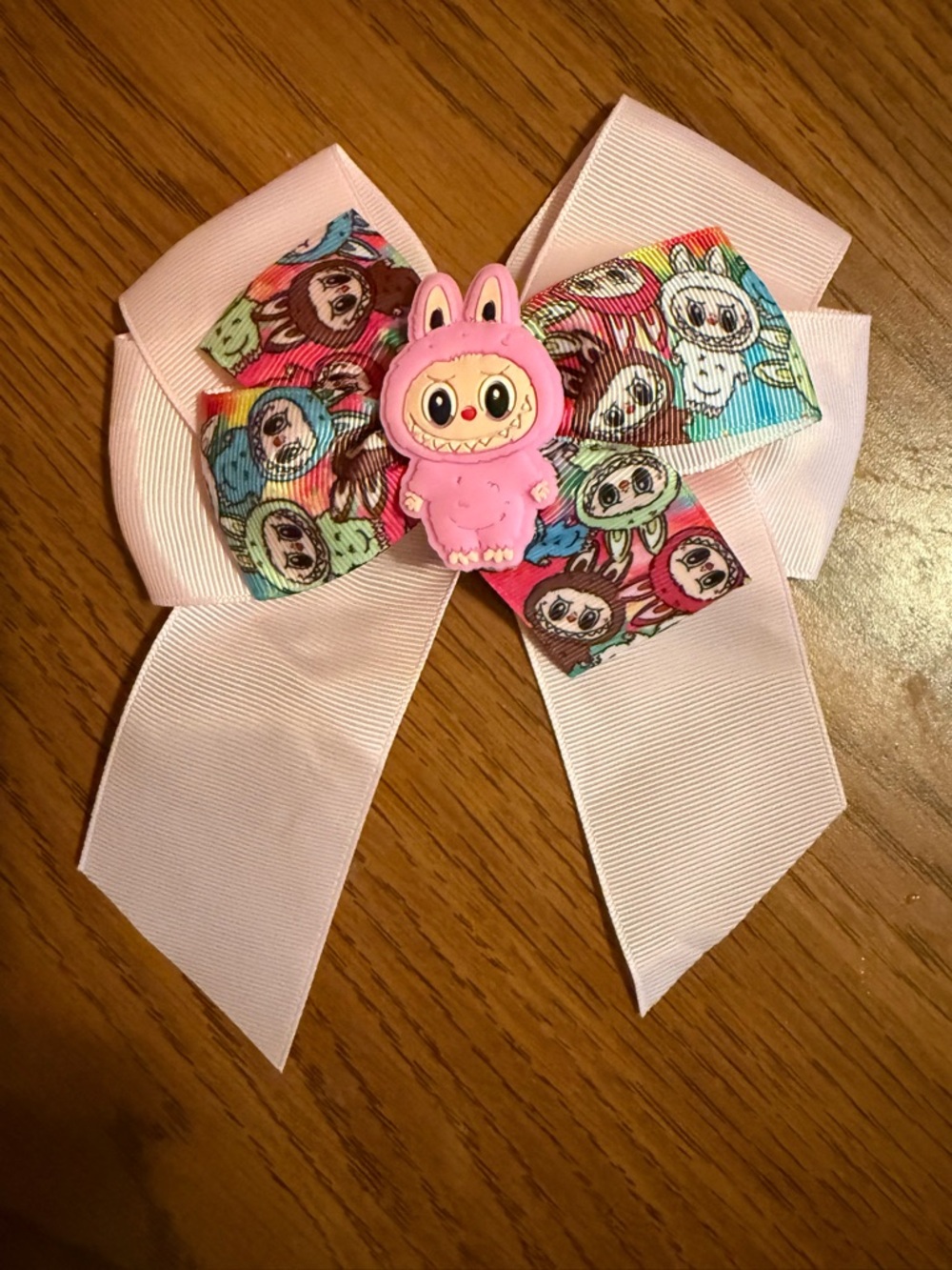 3 for $15 🩷 Labubu Character Light Pink Hair Bow for Kids
